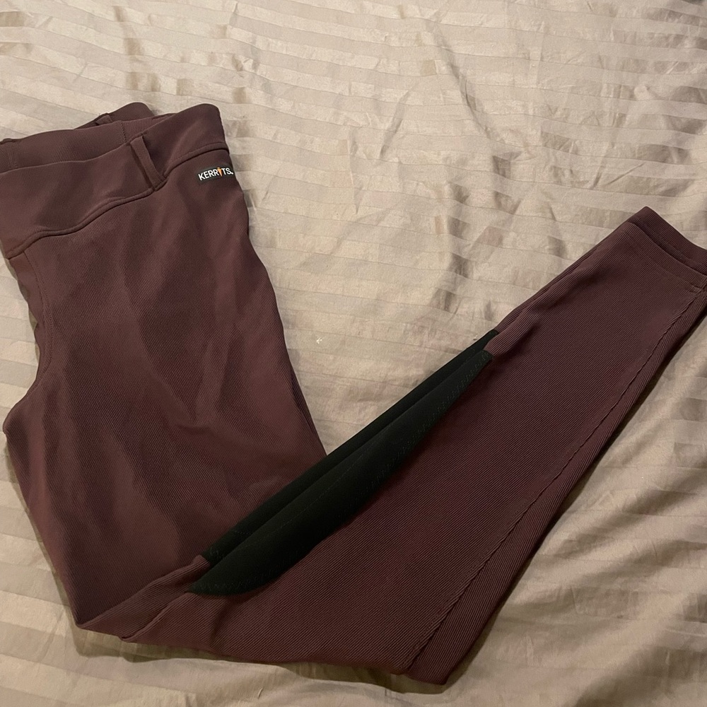 Kerrits Microcord Knee Patch Tight in Fig